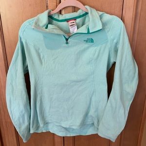North Face Aqua 1/4 Zip Pullover NWOT